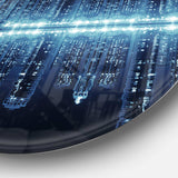 Seamless Modern City - Architecture Circle Metal Wall Decor