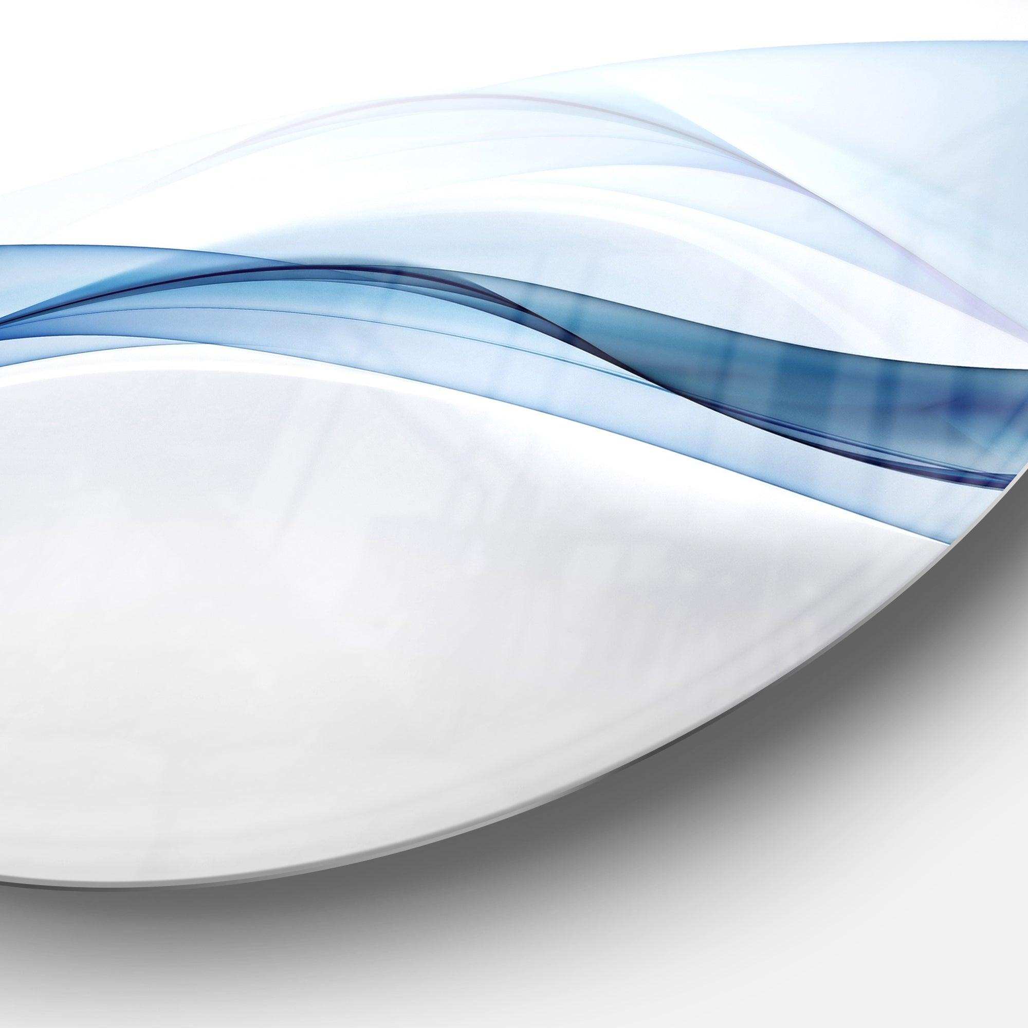 3D Wave of Water Splash Abstract Circle Metal Wall Art