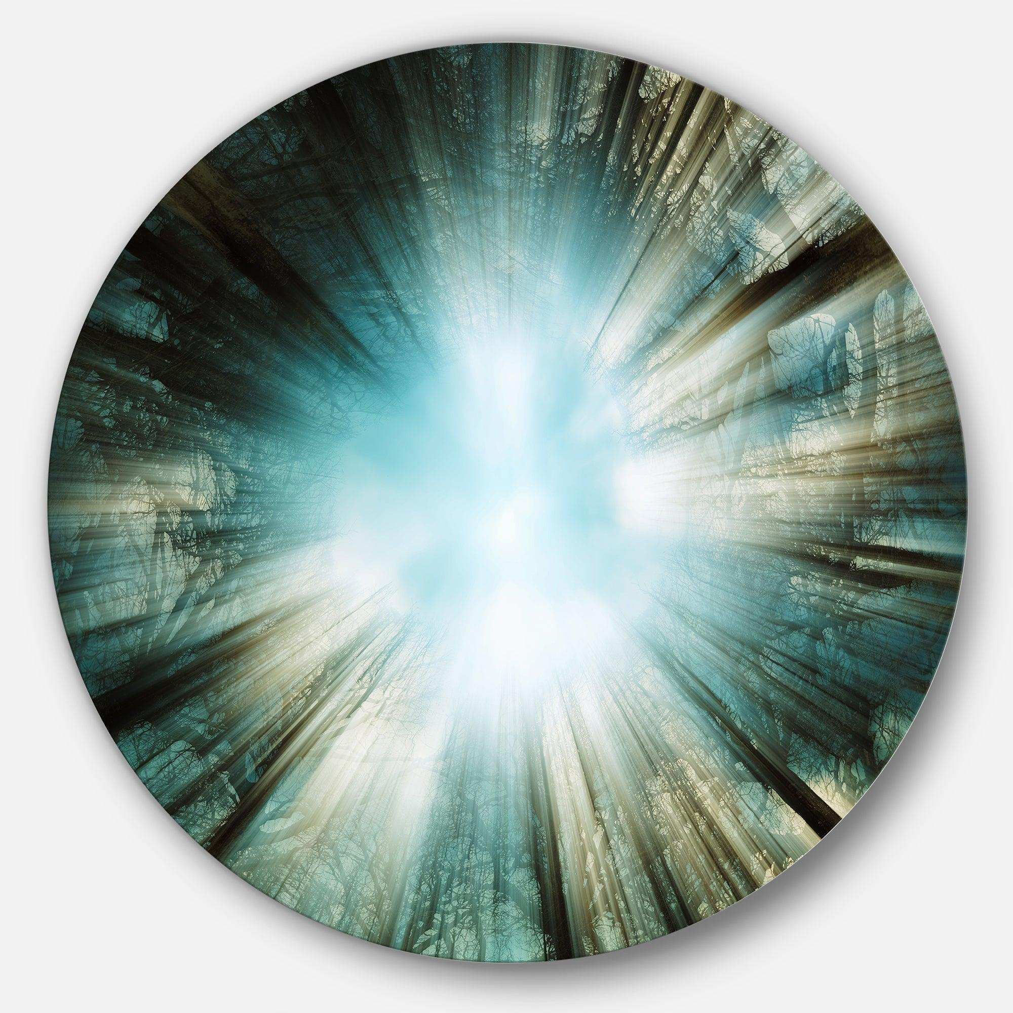 Light From Sky - Abstract Metal Circle Wall Art