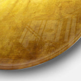 Gold Texture - Abstract Oversized Circle Metal Wall Art