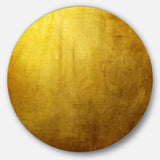 Gold Texture - Abstract Oversized Circle Metal Wall Art