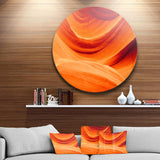 Antelope Canyon Orange Wall - Landscape Photography Oversized Circle Metal Wall Art