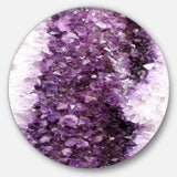 Purple Precious Stones - Abstract Circle Metal Wall Decor