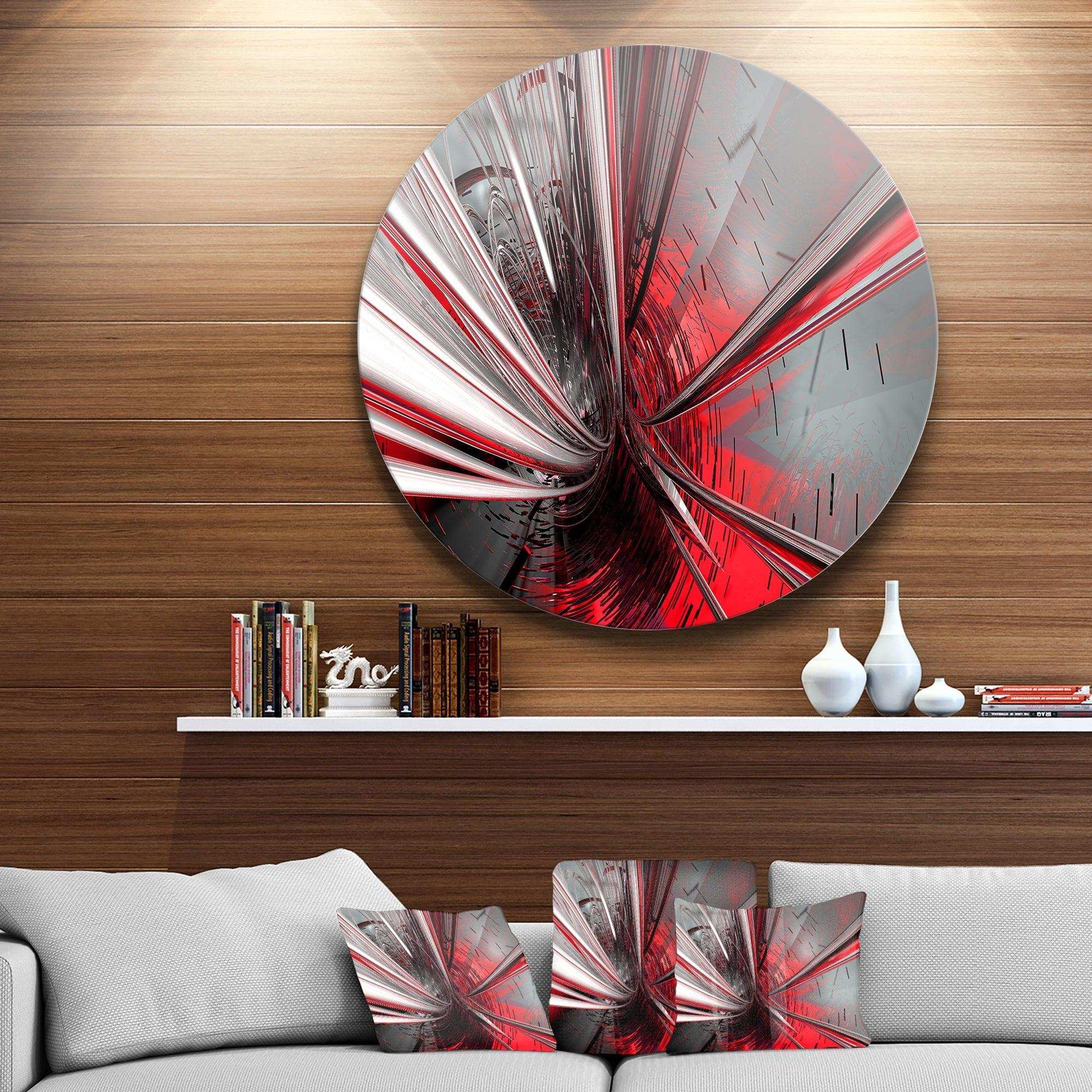 Fractal 3D Deep into Middle - Abstract Circle Metal Wall Decor