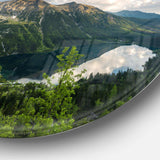 Summer at Polish Tatra Mountains - Landscape Round Metal Wall Art