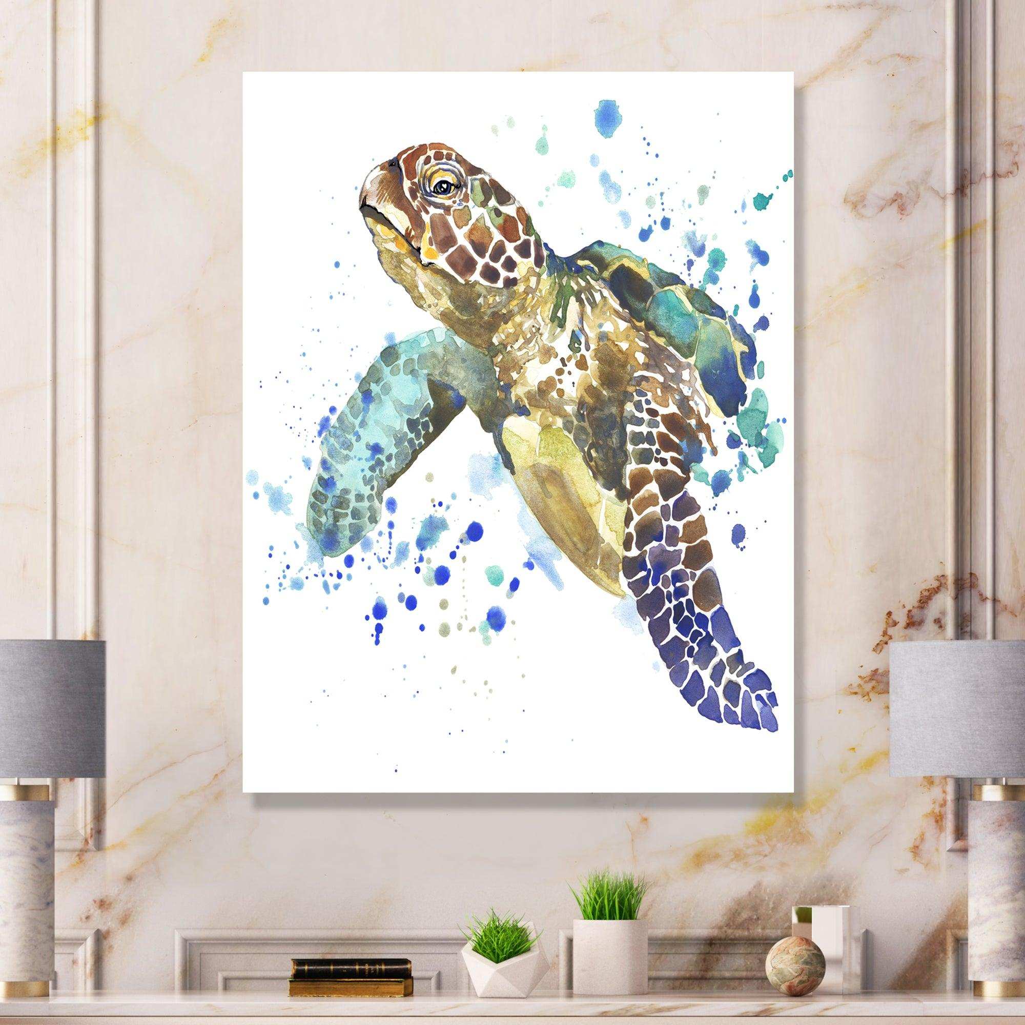 Blue Sea Turtle