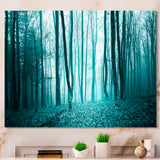 Turquoise Colored Magic Forest