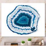 Blue Agate Crystal - Modern Wall Art Prints
