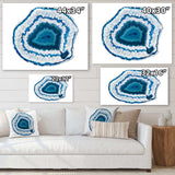 Blue Agate Crystal - Modern Wall Art Prints