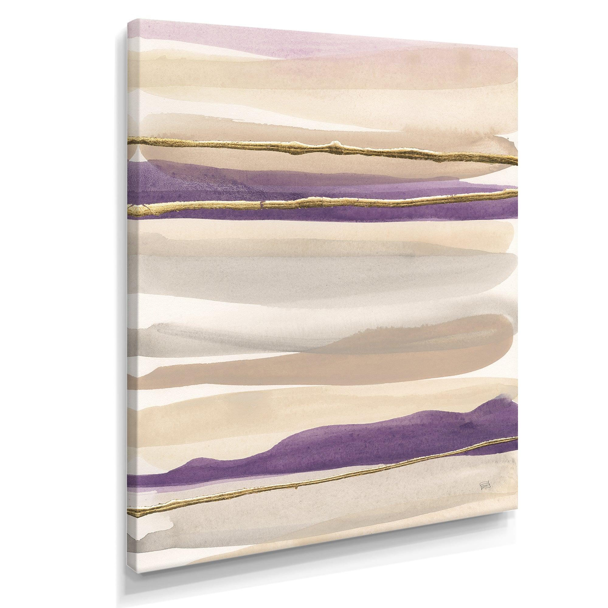 Shape of Glam Purple III - Shabby Chic Living Room Wall Decor