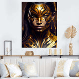 Black And Gold Tiger Woman V