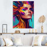 Avant Garde Feather Sensual Portrait I