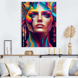 Avant Garde Feather Sensual Portrait V
