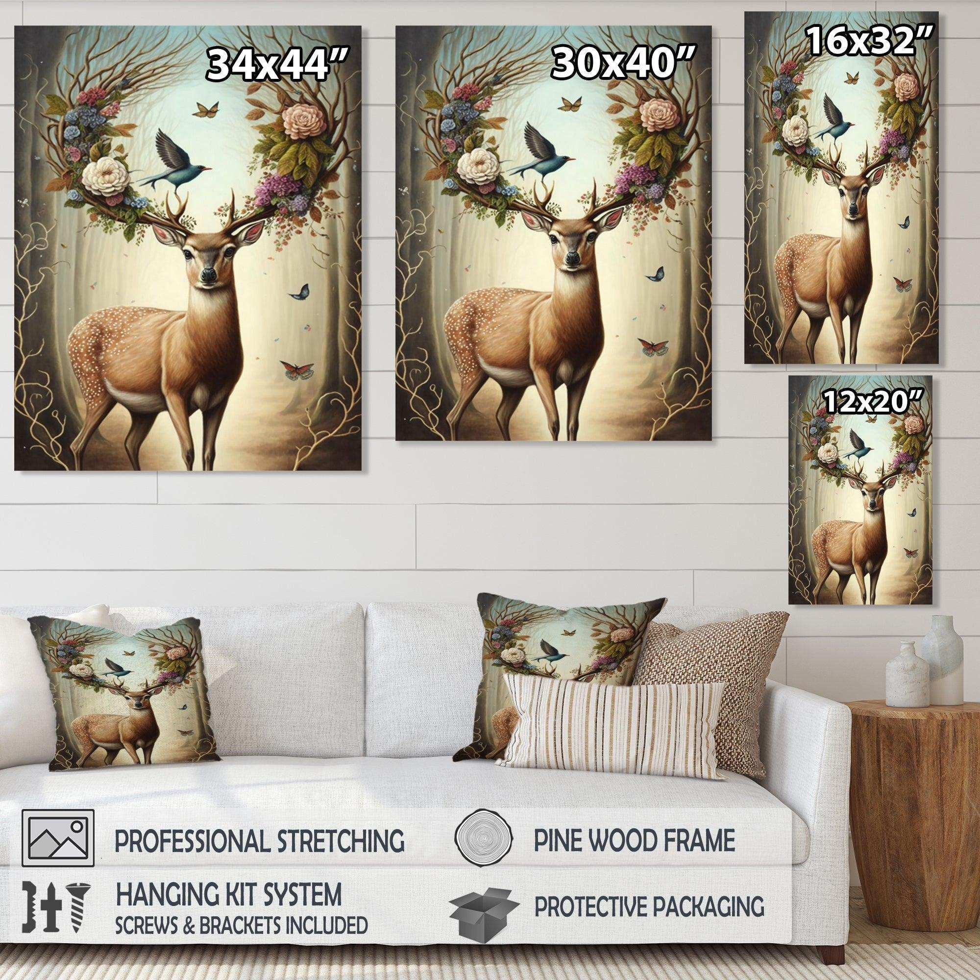 Deer With Blooming Antlers V