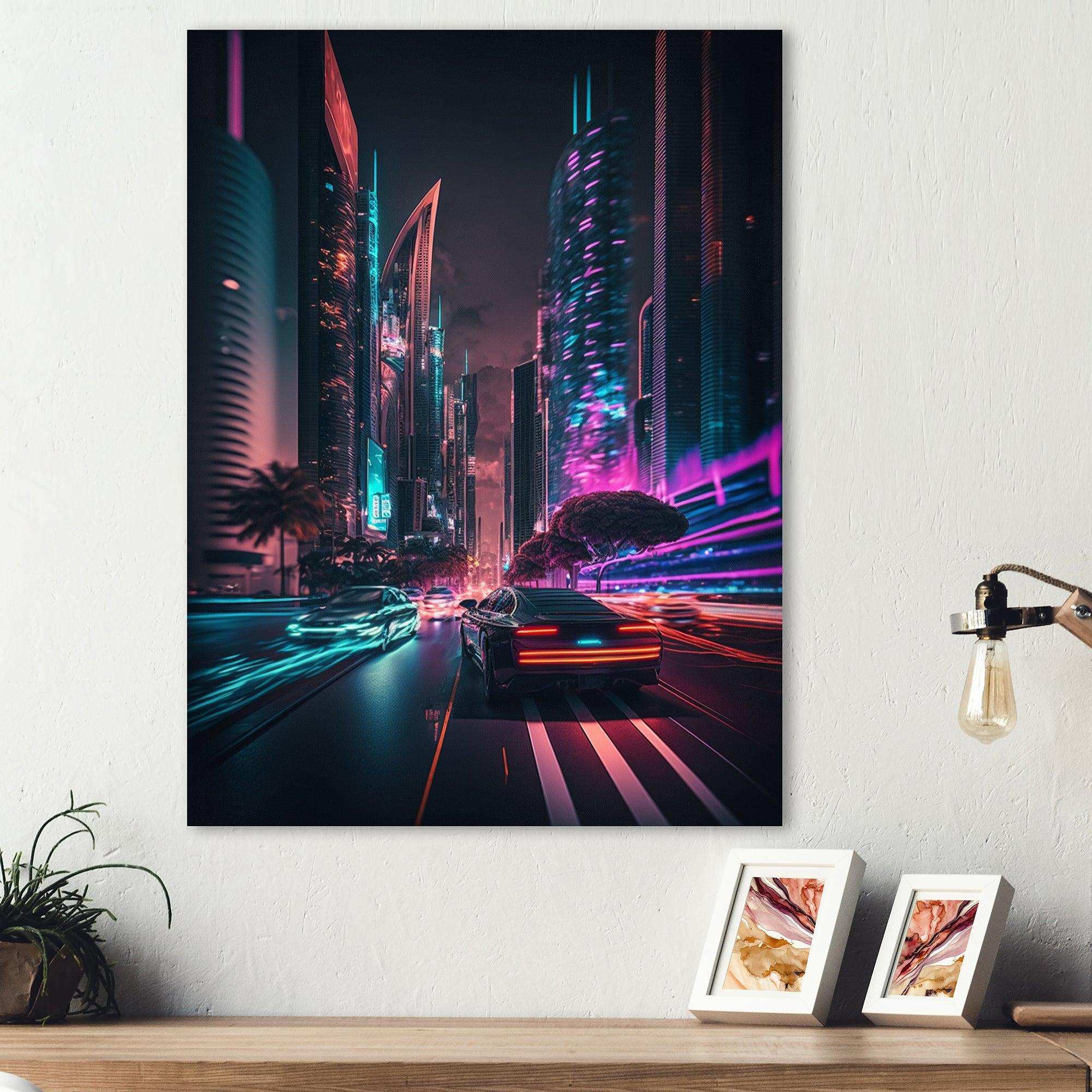 Futuristic Miami Neon Art II