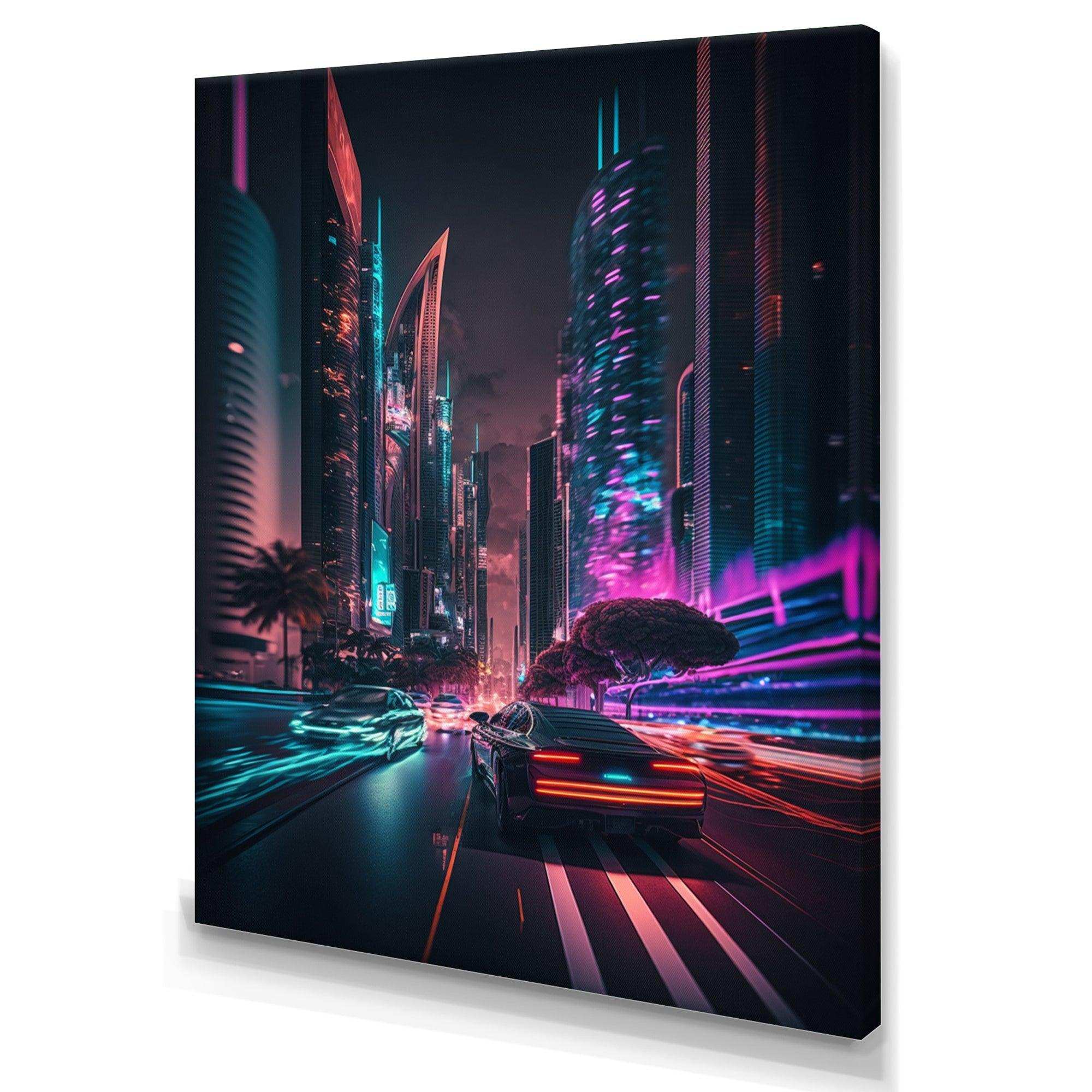 Futuristic Miami Neon Art II