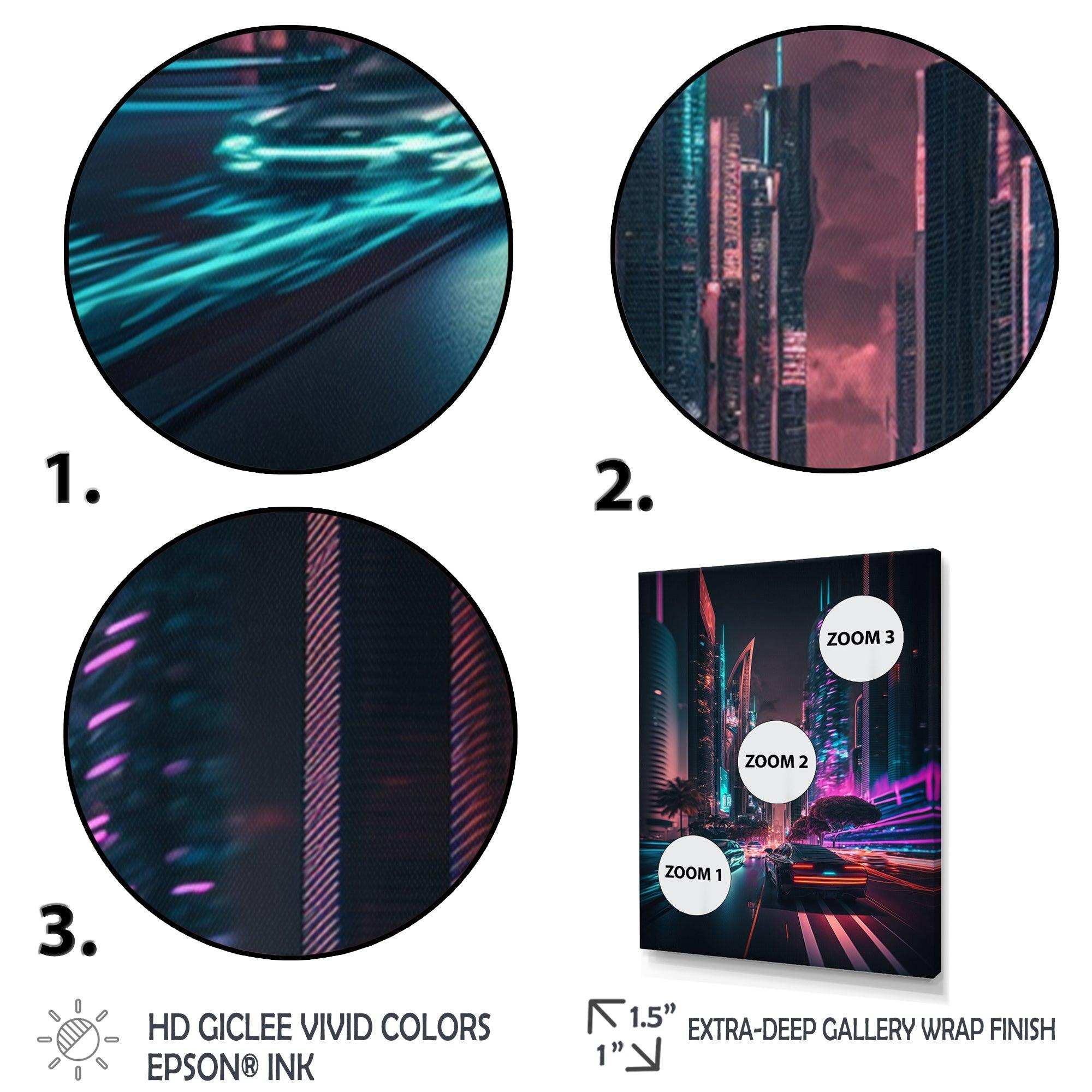 Futuristic Miami Neon Art II