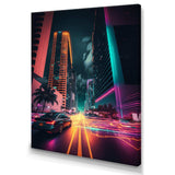 Futuristic Miami Neon Art V