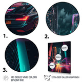 Futuristic Miami Neon Art V
