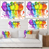 Colorful Parrots - Traditional Living Room Wall Decor