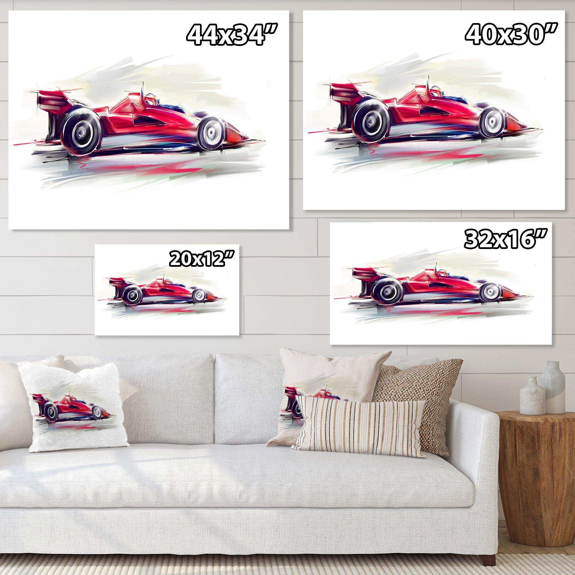Red Formula One Car
