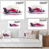 Red Formula One Car