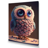 Cute Knitted Valentine Heart Owl III