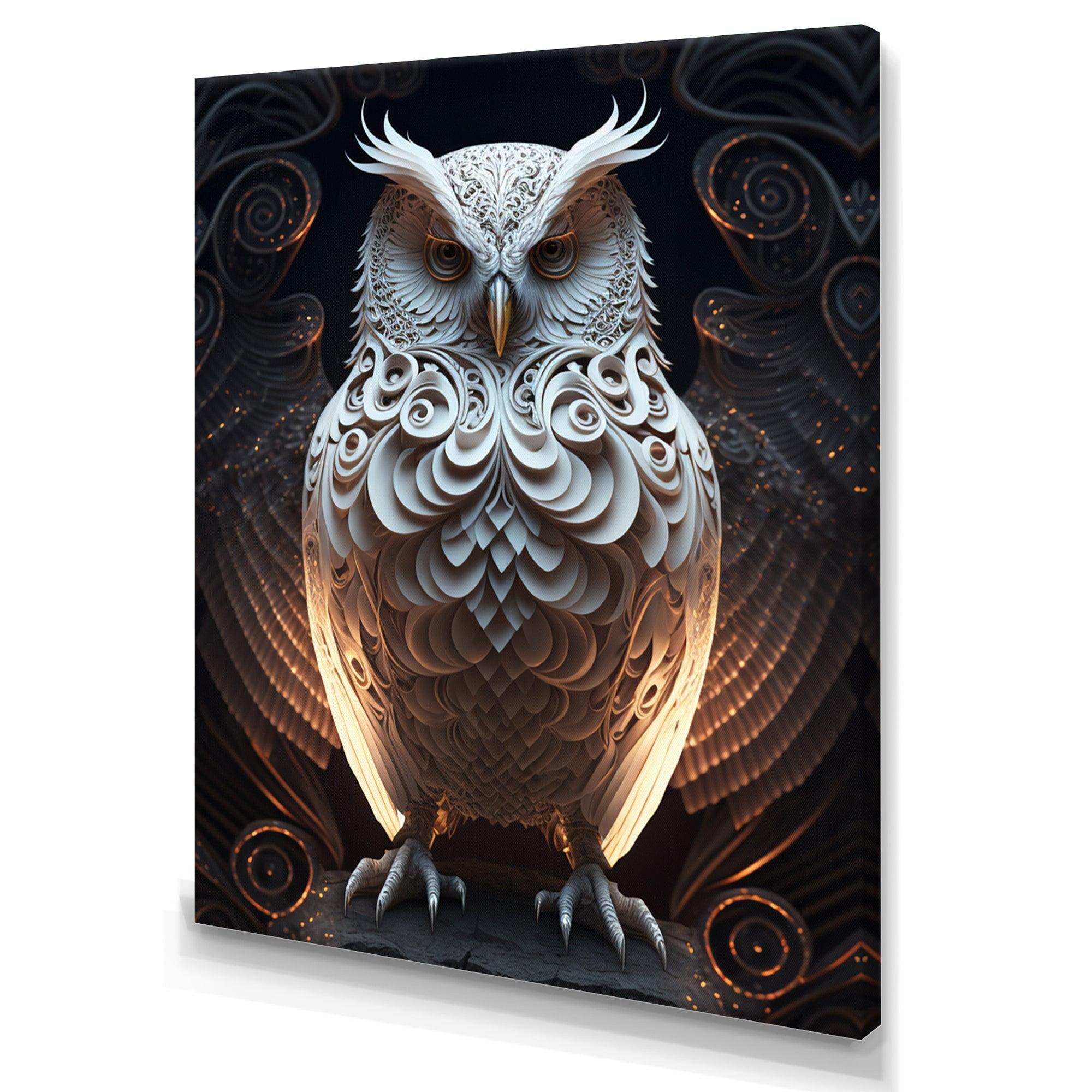 Luminous White Owl I