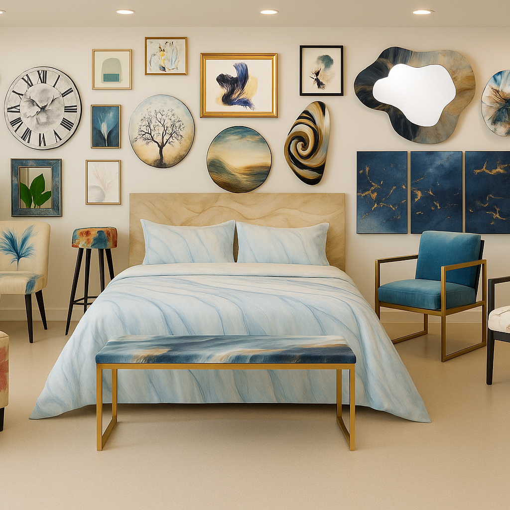 Wall Clock and Mirror