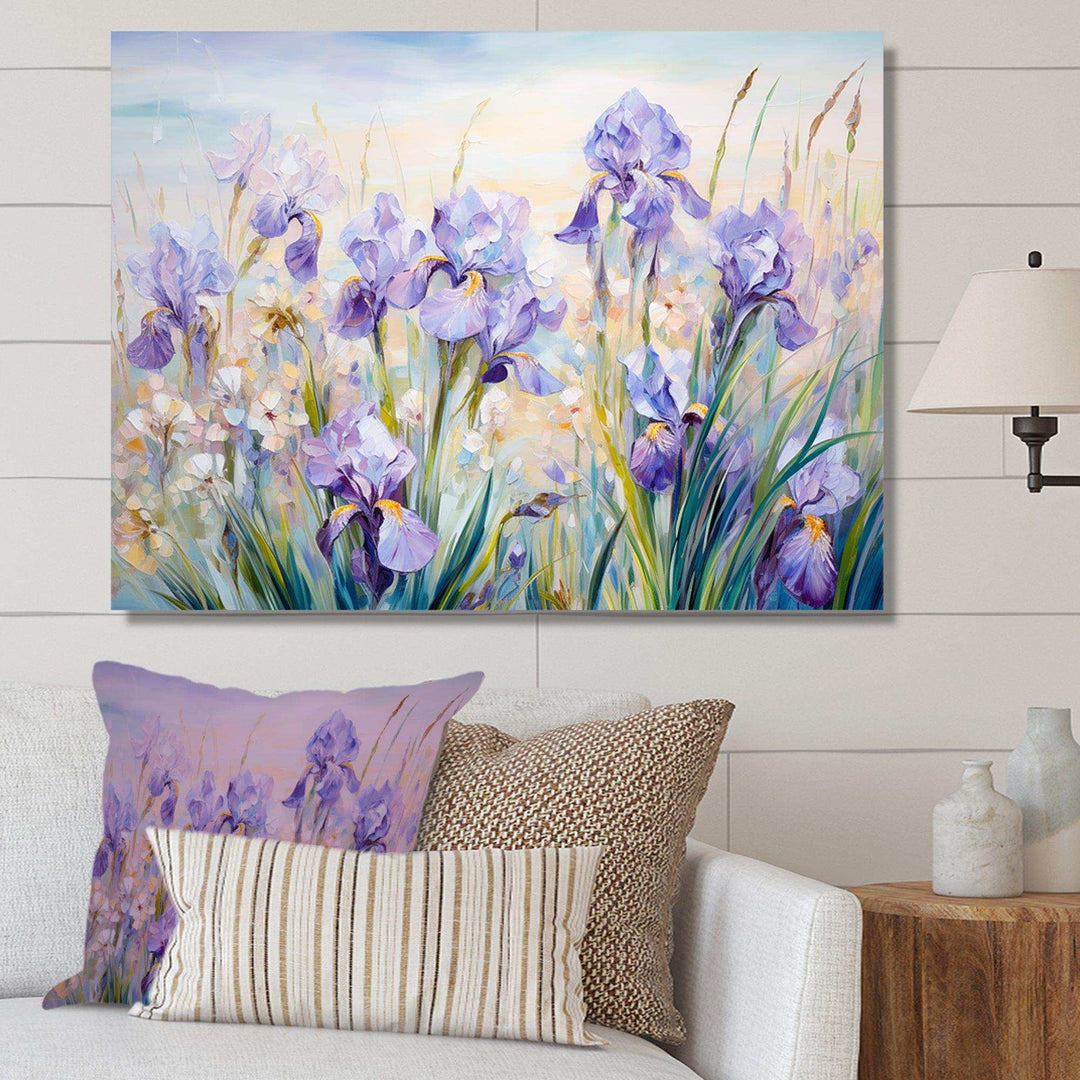 Irises wall art