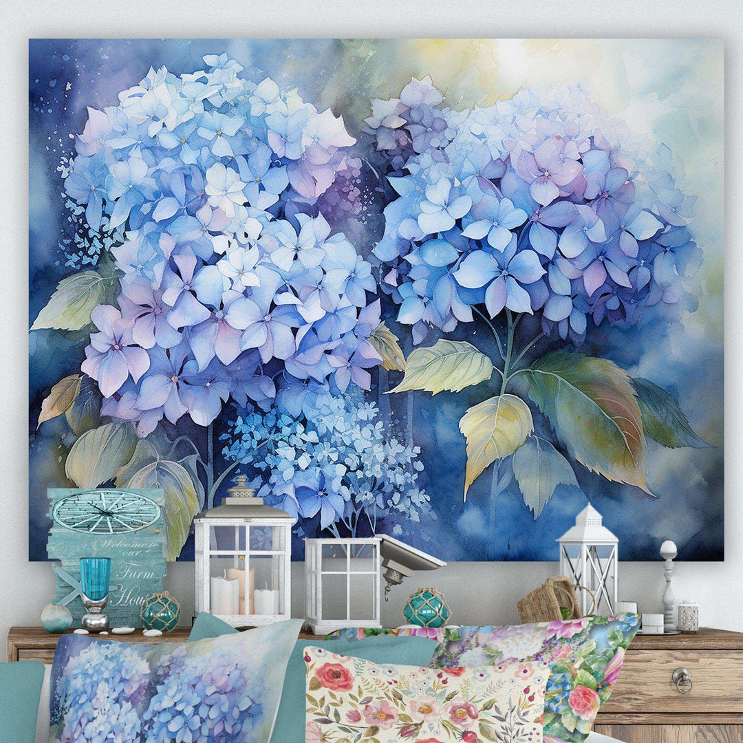 Hydrangea wall art