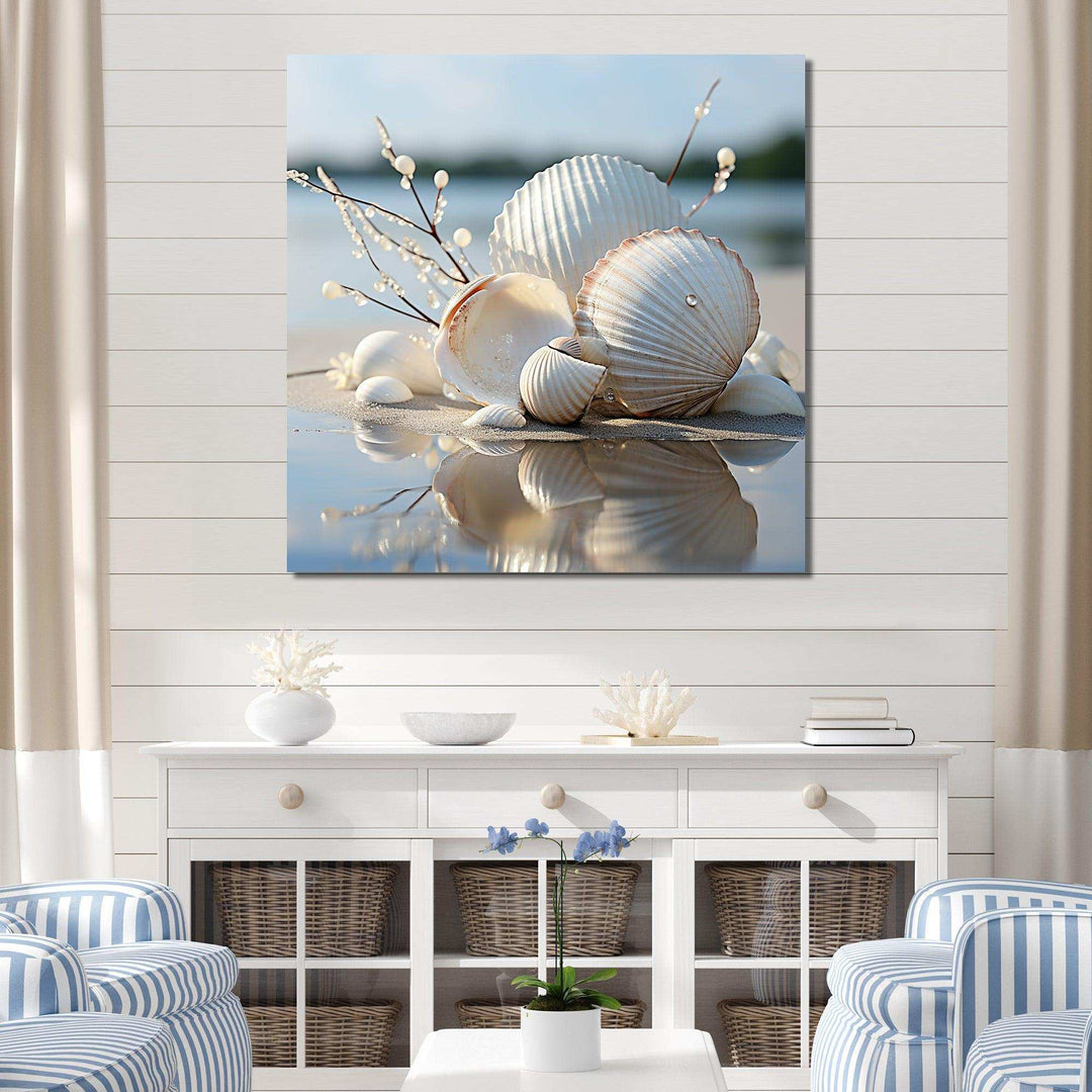 Seashell wall art