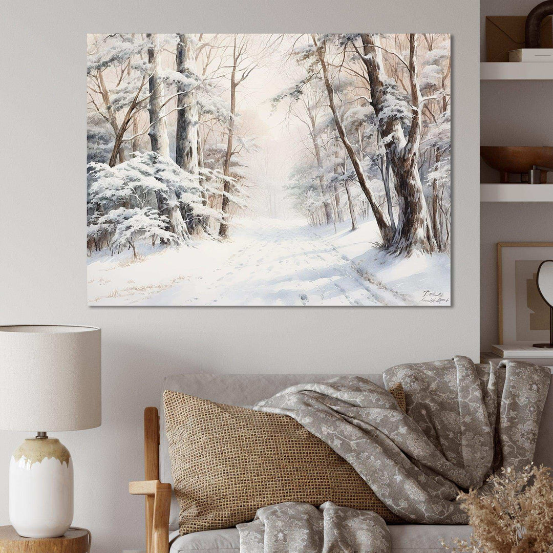 Snow wall art