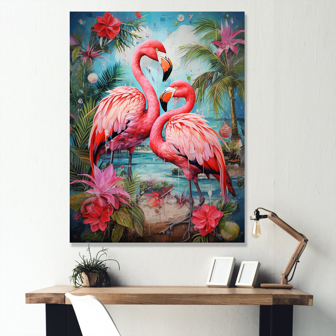 Flamingo wall art