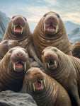 Walrus wall art