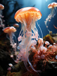 Jellyfish wall art