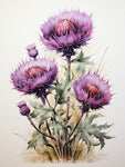 Thistle wall art