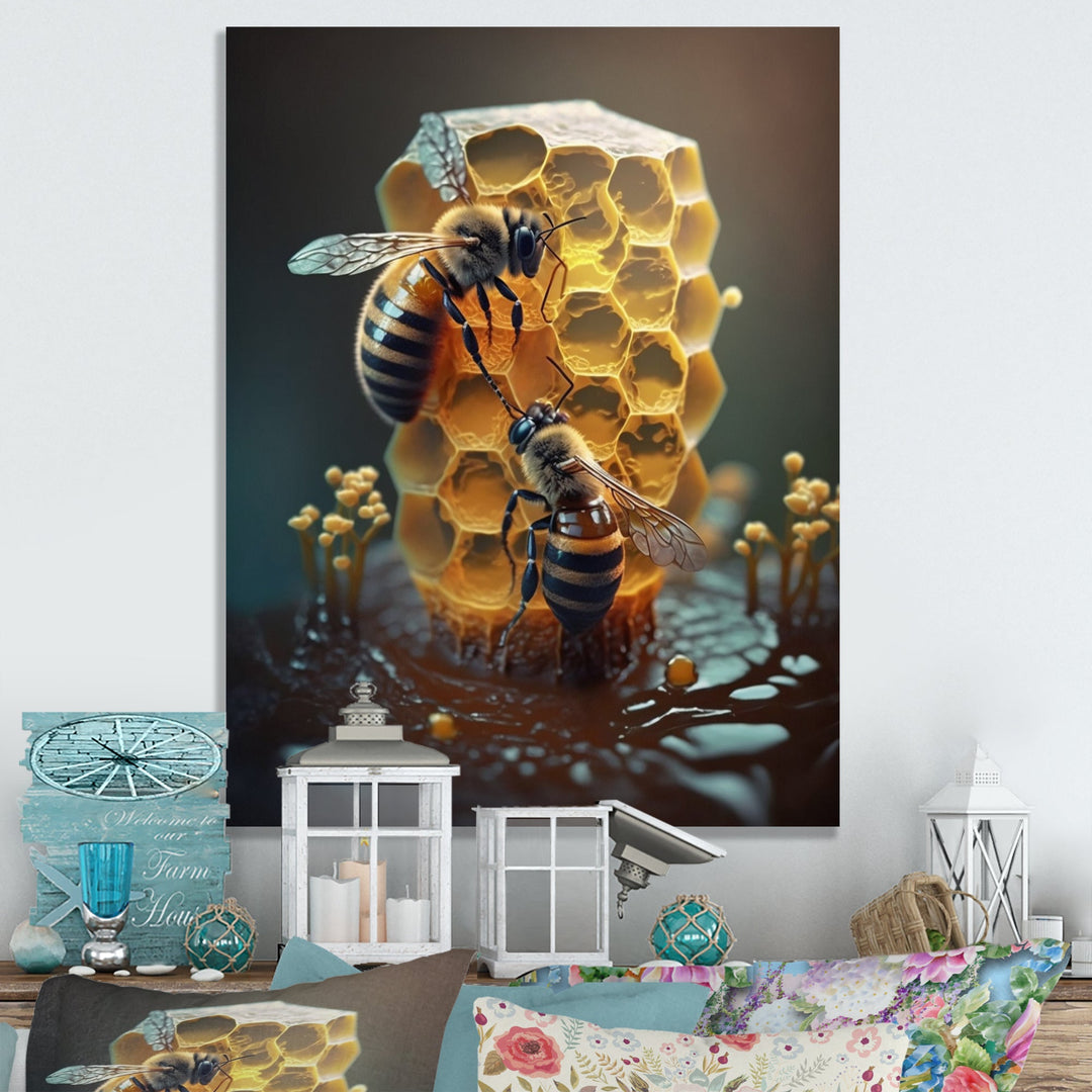 Bee wall art