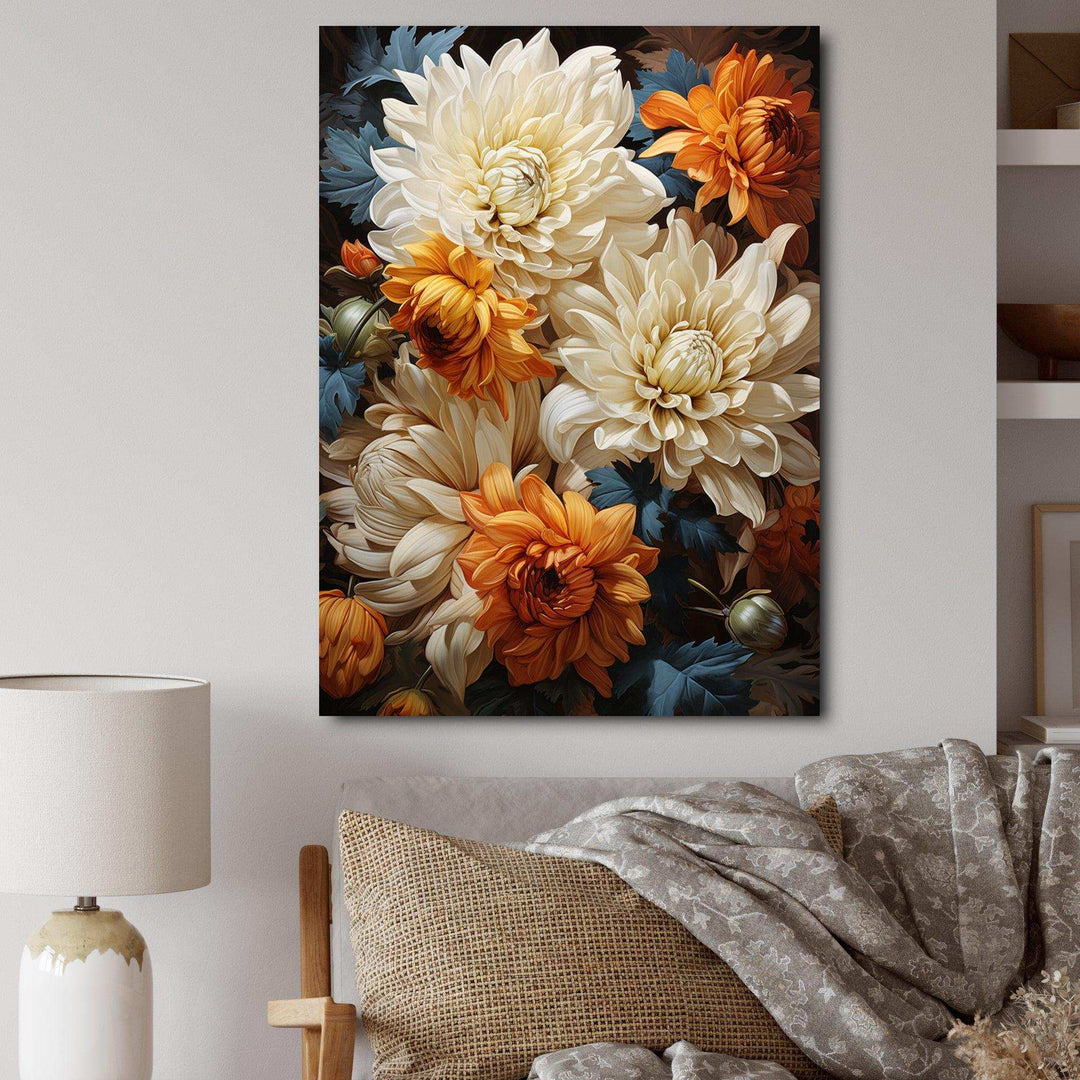 Chrysanthemums wall art