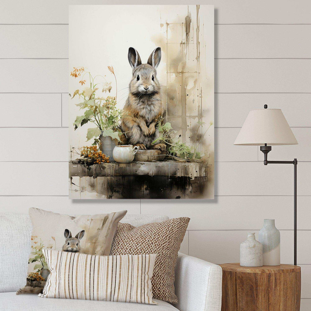 Rabbit wall art