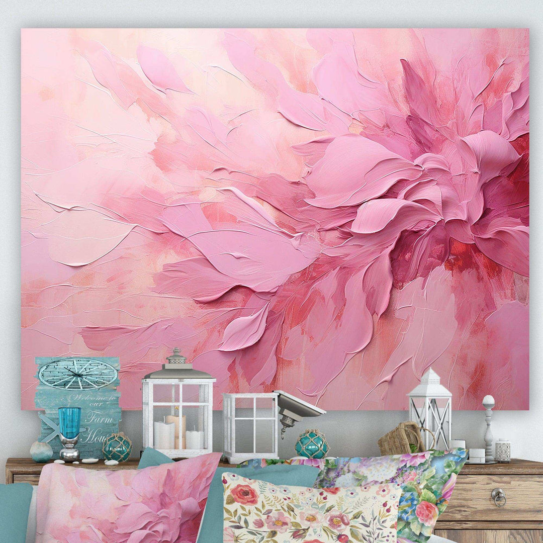 Fuschia wall art