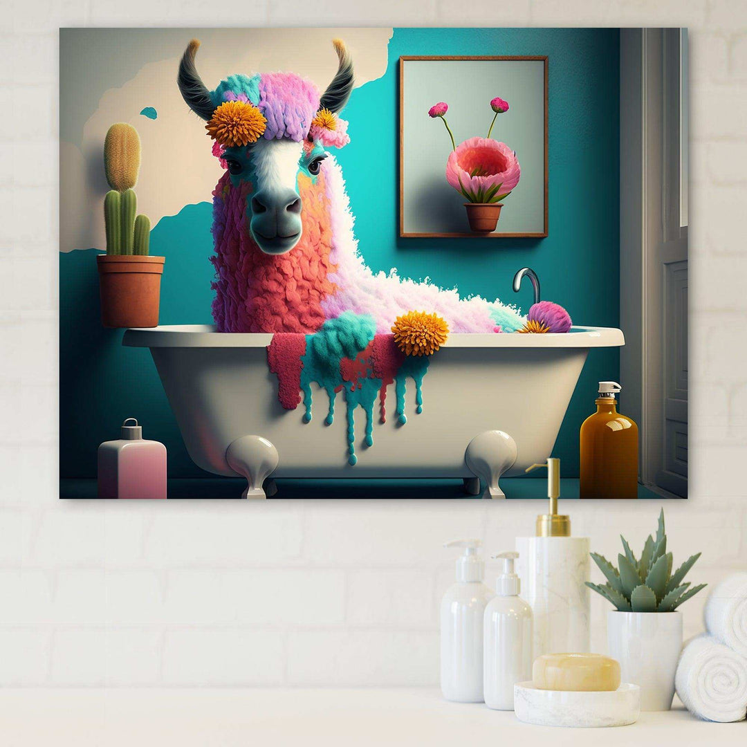 Llama wall art