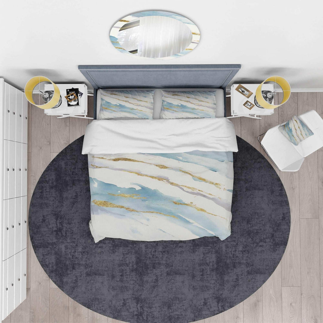 Abstract Drift v2 - Glam Duvet Cover Set