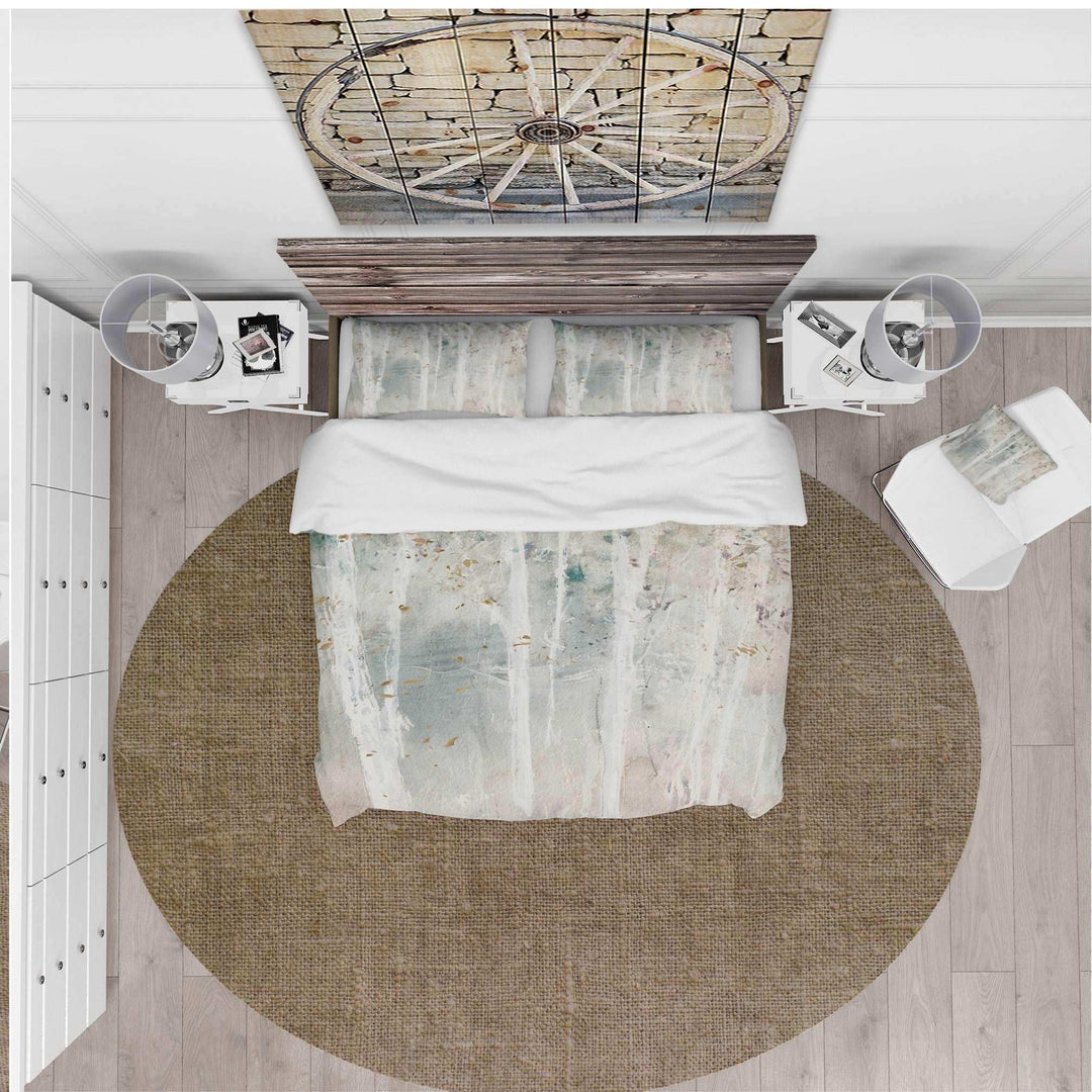 A Woodland Walk into the Forest VI - Farmhouse Duvet Cover Set