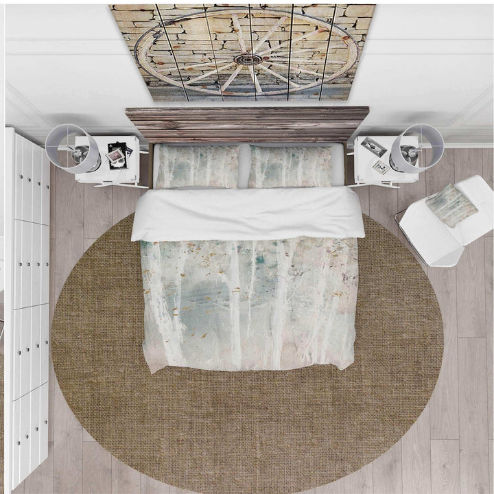 A Woodland Walk into the Forest VI - Farmhouse Duvet Cover Set