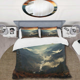 USA Great Smoky Mountains In Sunset - Duvet Cover Set