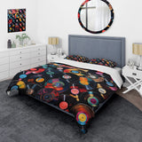 Colorful Vinyl Records Melodies III - Duvet Cover Set