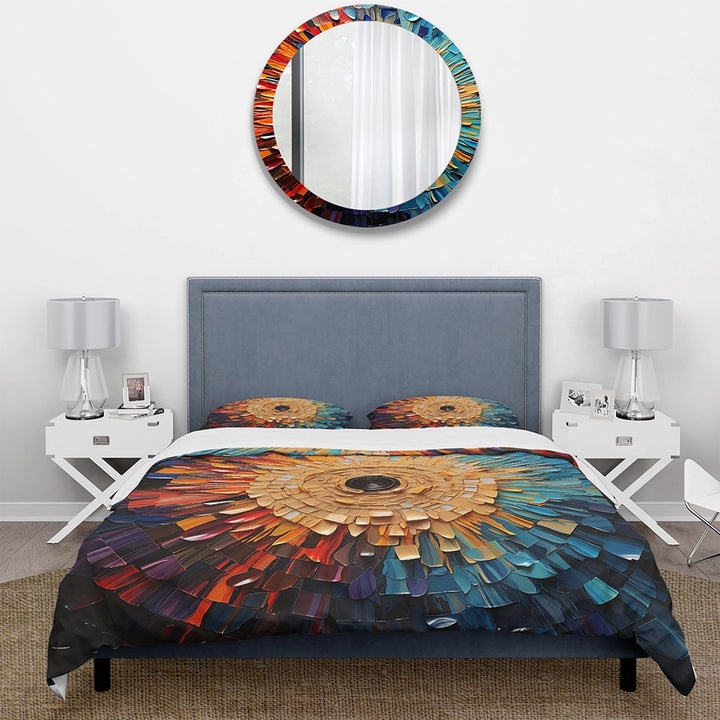 Colorful Vinyl Record Vinyl Mosaic I - Duvet Cover Set