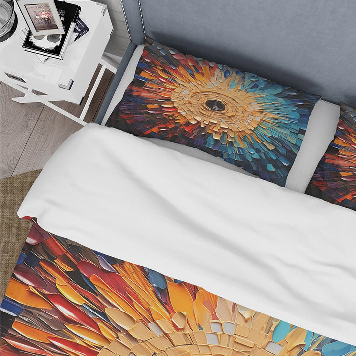 Colorful Vinyl Record Vinyl Mosaic I - Duvet Cover Set