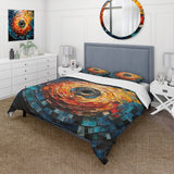 Colorful Vinyl Record Vinyl Mosaic III - Duvet Cover Set